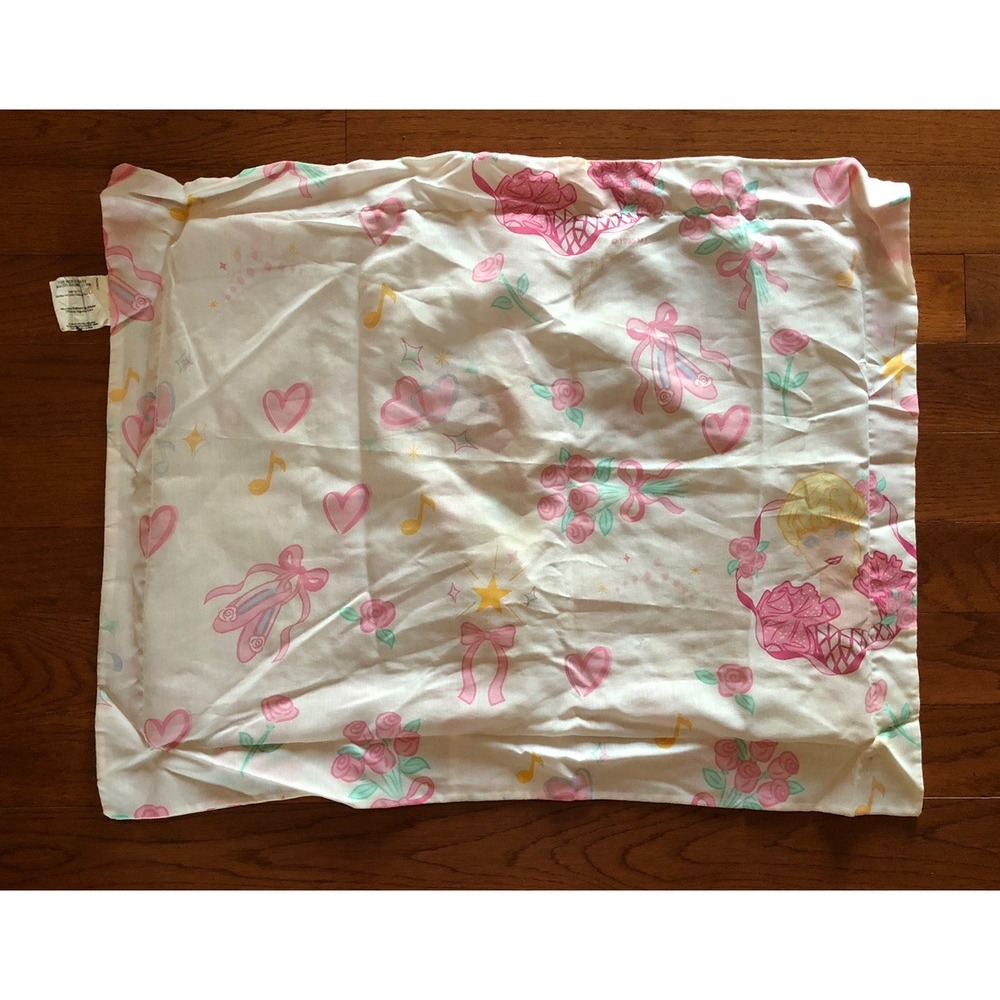 Vintage Barbie Ballerina Princess Pillow Sham Standard Size USA